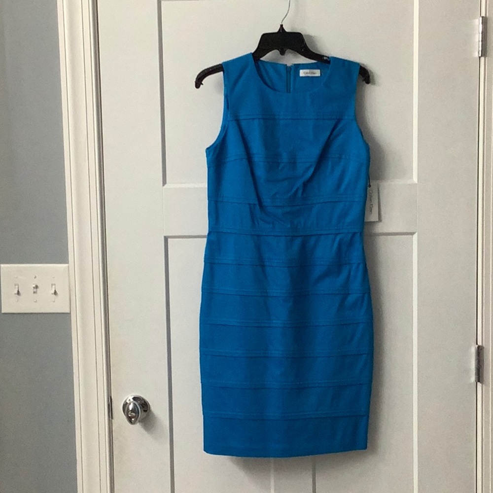 NWT Calvin Klein dress. 97% cotton 3% spandex